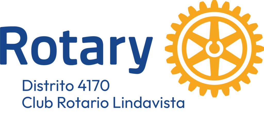 Logo Rotary de la empresa Azul con amarillo